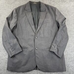 L.L.Bean Blazer Mens 48  Reg Gray Wool Two Button‎ Notch Lapel Lined Suit Jacket